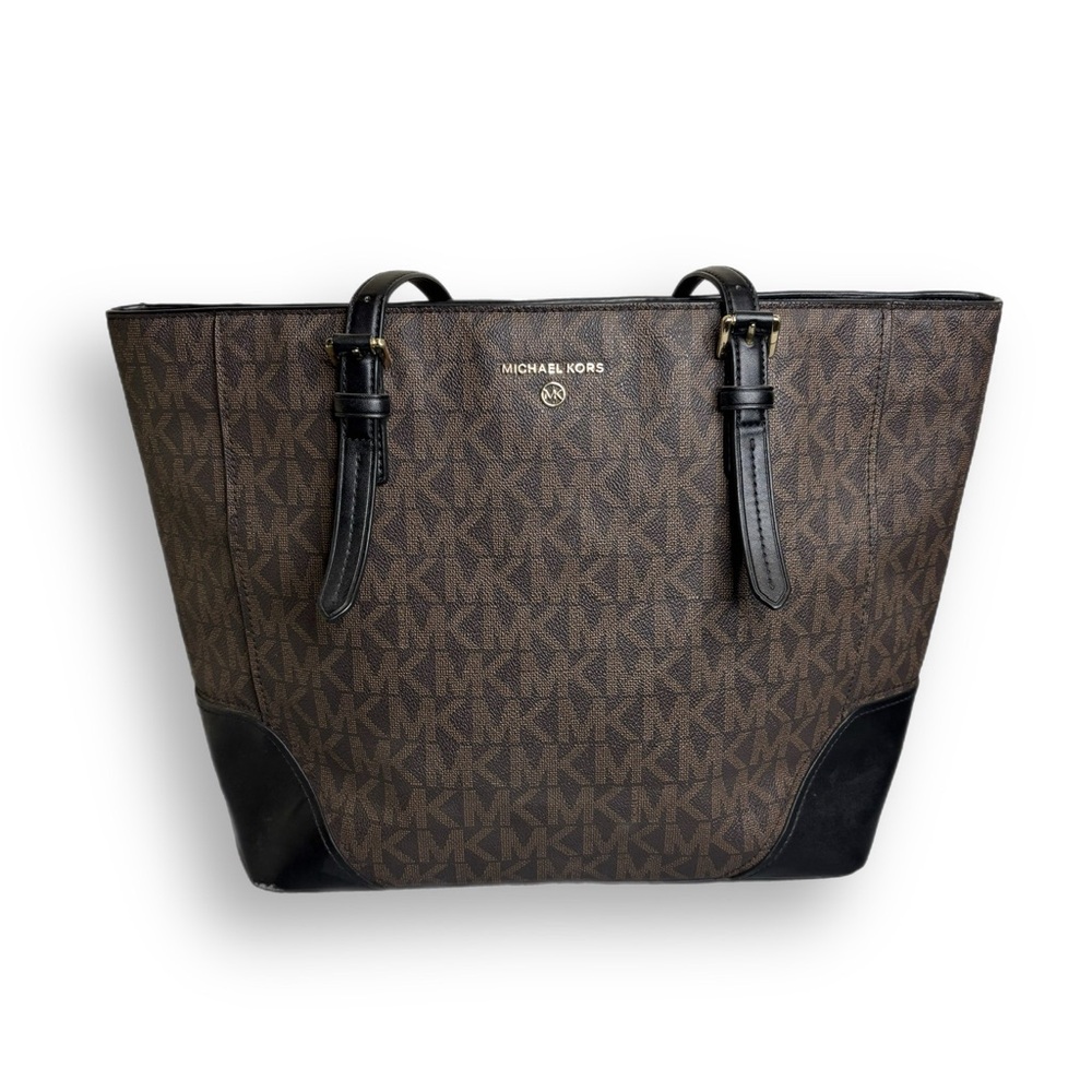 Michael Kors Signature Brown and Black Handbag